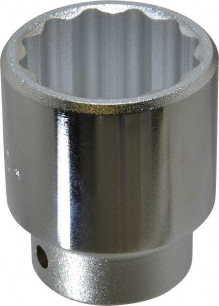 Proto - 1-5/8", 3/4" Drive, Standard Hand Socket - 12 Points, 2-5/8" OAL, Chrome Finish - Exact Tool & Supply