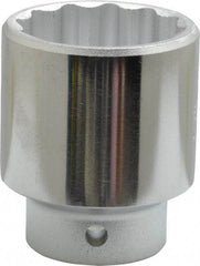 Proto - 3/8" Drive, Standard Hand Socket - 12 Points, 2-1/8" OAL, Chrome Finish - Exact Tool & Supply