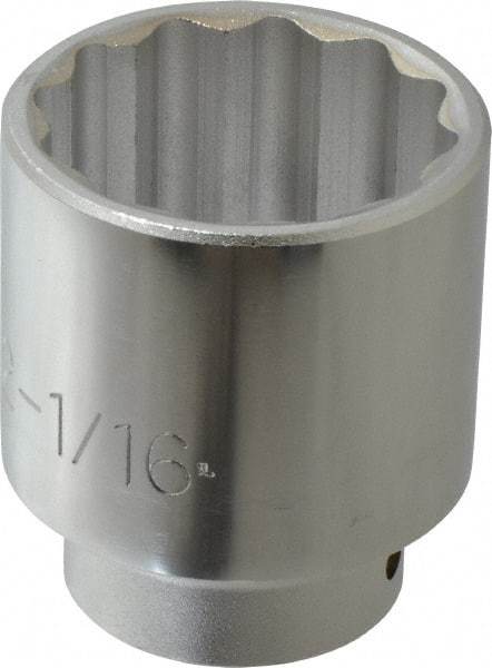 Proto - 13/16", 3/8" Drive, Standard Hand Socket - 6 Points, 2-1/2" OAL, Chrome Finish - Exact Tool & Supply