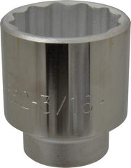 Proto - 2-3/16", 3/4" Drive, Standard Hand Socket - 12 Points, 3-9/32" OAL, Chrome Finish - Exact Tool & Supply