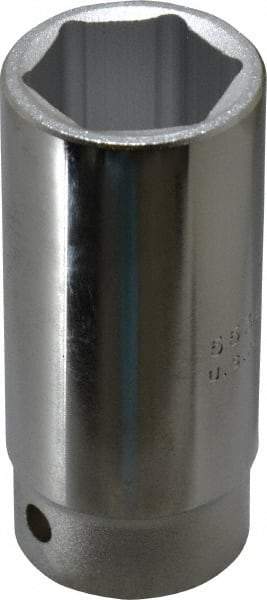 Proto - 1-1/8", 3/4" Drive, Deep Hand Socket - 6 Points, 3-1/2" OAL - Exact Tool & Supply