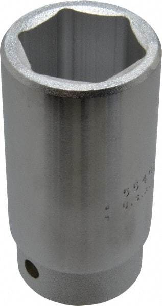 Proto - 1-1/4", 3/4" Drive, Deep Hand Socket - 6 Points, 3-1/2" OAL - Exact Tool & Supply