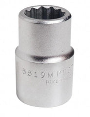 Proto - 3/4" Drive, Standard Hand Socket - 12 Points, 2-7/32" OAL, Chrome Finish - Exact Tool & Supply