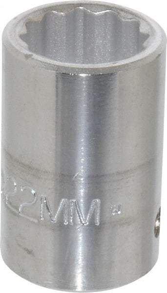 Proto - 3/4" Drive, Standard Hand Socket - 12 Points, 2" OAL, Chrome Finish - Exact Tool & Supply