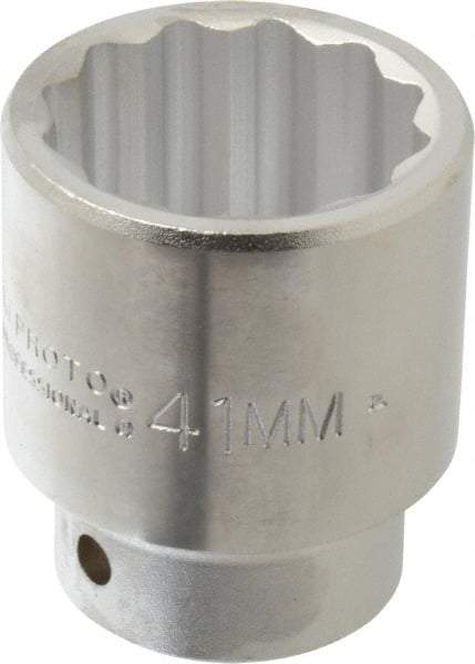 Proto - 3/4" Drive, Standard Hand Socket - 12 Points, 2-5/8" OAL, Chrome Finish - Exact Tool & Supply