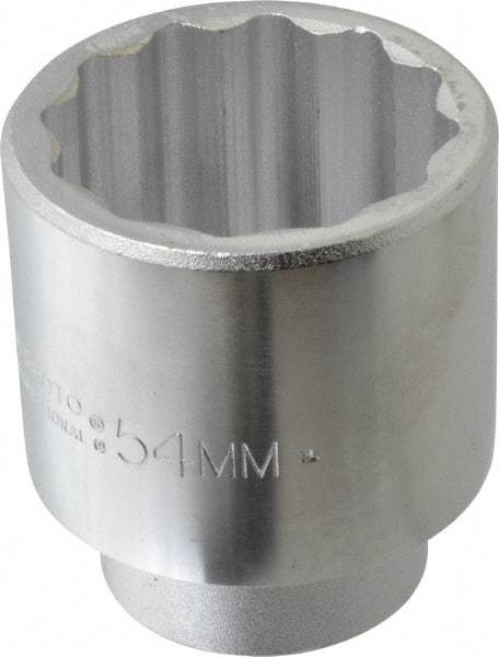Proto - 3/4" Drive, Standard Hand Socket - 12 Points, 3-9/32" OAL, Chrome Finish - Exact Tool & Supply