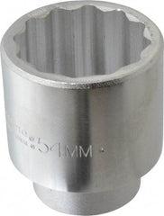 Proto - 3/4" Drive, Standard Hand Socket - 12 Points, 3-9/32" OAL, Chrome Finish - Exact Tool & Supply