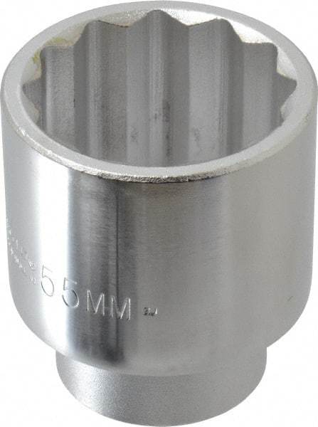 Proto - 2-1/16", 3/4" Drive, Standard Hand Socket - 12 Points, 3-5/32" OAL, Chrome Finish - Exact Tool & Supply