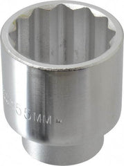 Proto - 2-1/16", 3/4" Drive, Standard Hand Socket - 12 Points, 3-5/32" OAL, Chrome Finish - Exact Tool & Supply