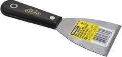 Stanley - Stiff Steel 1-Edge Scraper - 3" Blade Width x 3-5/8" Blade Length, 3-7/8" Long Nylon Handle - Exact Tool & Supply
