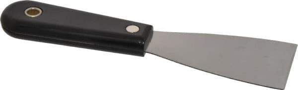 Stanley - 2" Wide Steel Putty Knife - Stiff, Nylon Handle, 7-1/2" OAL - Exact Tool & Supply