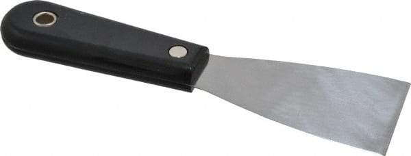 Stanley - 2" Wide Steel Putty Knife - Flexible, Nylon Handle, 7-1/2" OAL - Exact Tool & Supply