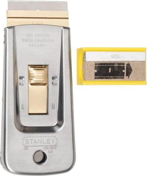 Stanley - 1-Edge Scraper - 1-1/2" Blade Width x 1-1/2" Blade Length - Exact Tool & Supply