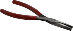 Proto - 7-25/32" OAL, 1-9/16" Jaw Length x 17/32" Jaw Width, Long Nose Duckbill Pliers - Serrated Jaw, Standard Head, Plastisol Handles - Exact Tool & Supply