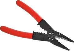 Proto - 22 to 10 AWG Capacity Wire Stripper/Crimper - 8-1/4" OAL, Plastisol Handle - Exact Tool & Supply