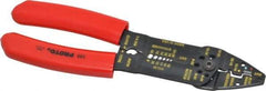 Proto - 22 to 10 AWG Capacity Wire Stripper/Crimper - 8-1/2" OAL, Air-Pocket Cushion Handle - Exact Tool & Supply