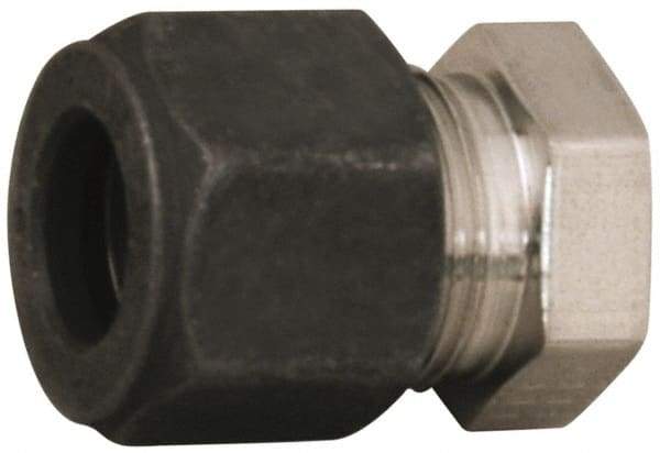 Parker - 5/8" OD, Stainless Steel End Cap - 15/16" Hex, Comp Ends - Exact Tool & Supply