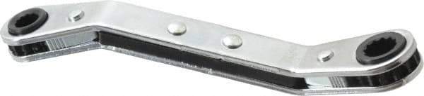 Proto - 7/32" x 9/32" 12 Point Reversible Ratcheting Offset Box Wrench - Double End, 4-1/8" OAL, Steel, 25° Offset - Exact Tool & Supply