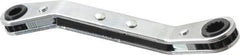 Proto - 7/32" x 9/32" 12 Point Reversible Ratcheting Offset Box Wrench - Double End, 4-1/8" OAL, Steel, 25° Offset - Exact Tool & Supply