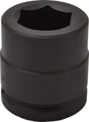Proto - 1-1/2" Drive 1-13/16" Standard Impact Socket - 6 Points, 3-11/32" OAL - Exact Tool & Supply