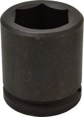 Proto - 1-1/2" Drive 2-1/16" Standard Impact Socket - 6 Points, 3-5/8" OAL - Exact Tool & Supply