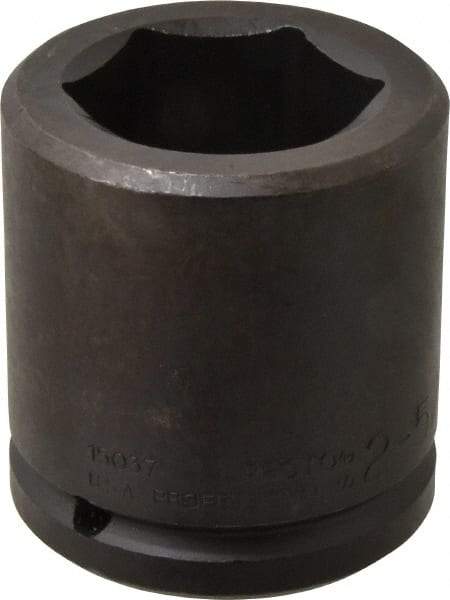 Proto - 1-1/2" Drive 2-5/16" Standard Impact Socket - 6 Points, 3-7/8" OAL - Exact Tool & Supply