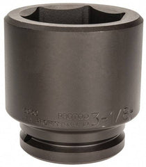 Proto - 1-1/2" Drive 3-1/8" Standard Impact Socket - 6 Points, 4-5/8" OAL - Exact Tool & Supply