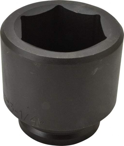 Proto - 1-1/2" Drive 3-1/4" Standard Impact Socket - 6 Points, 4-23/32" OAL - Exact Tool & Supply