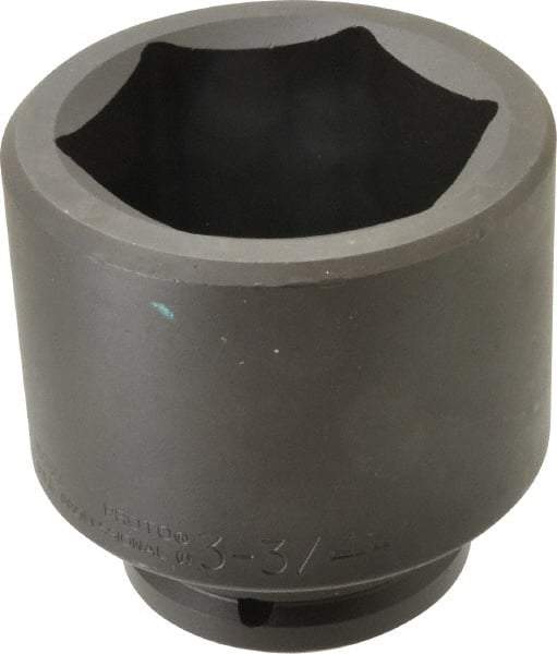 Proto - 1-1/2" Drive 3-3/4" Standard Impact Socket - 6 Points, 5" OAL - Exact Tool & Supply