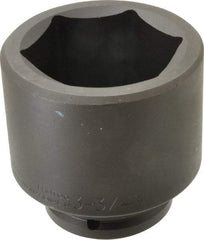 Proto - 1-1/2" Drive 3-3/4" Standard Impact Socket - 6 Points, 5" OAL - Exact Tool & Supply