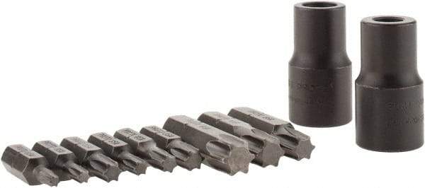 Proto - 11 Piece, 3/8" Drive Screwdriver Bit Set - T10 to T50 Torx - Exact Tool & Supply
