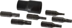 Proto - 7 Piece, 3/8" Drive Screwdriver Bit Set - T10 to T30 Torx - Exact Tool & Supply