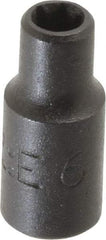 Proto - 1/4" Drive Impact Socket - 1" OAL - Exact Tool & Supply