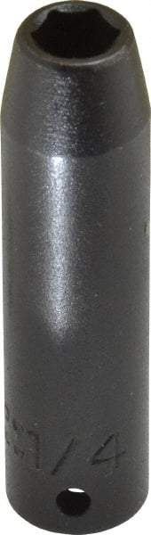 Proto - 1/4" Drive 1/4" Deep Impact Socket - 6 Points, 2" OAL - Exact Tool & Supply