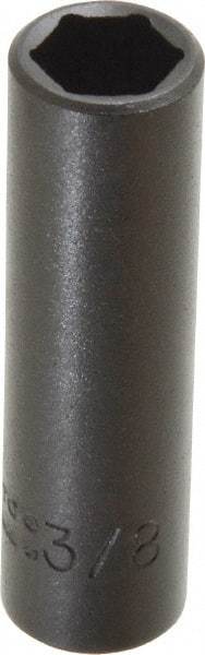 Proto - 1/4" Drive 3/8" Deep Impact Socket - 6 Points, 2" OAL - Exact Tool & Supply
