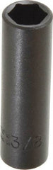 Proto - 1/4" Drive 3/8" Deep Impact Socket - 6 Points, 2" OAL - Exact Tool & Supply