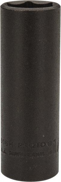 Proto - 1/4" Drive 1/2" Deep Impact Socket - 6 Points, 2" OAL - Exact Tool & Supply