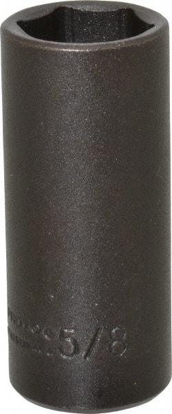 Proto - 1/4" Drive 5/8" Deep Impact Socket - 6 Points, 2" OAL - Exact Tool & Supply