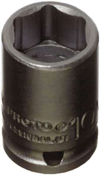 Proto - 1/4" Drive 4mm Standard Impact Socket - 6 Points, 7/8" OAL - Exact Tool & Supply