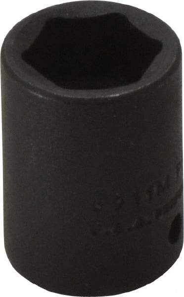 Proto - 1/4" Drive 11mm Standard Impact Socket - 6 Points, 7/8" OAL - Exact Tool & Supply