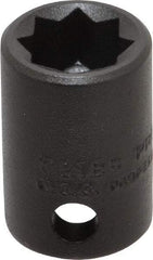 Proto - 3/8" Drive 3/8" Standard Impact Socket - 8 Points, 1" OAL - Exact Tool & Supply