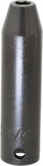 Proto - 3/8" Drive 1/4" Deep Impact Socket - 6 Points, 2-3/4" OAL - Exact Tool & Supply