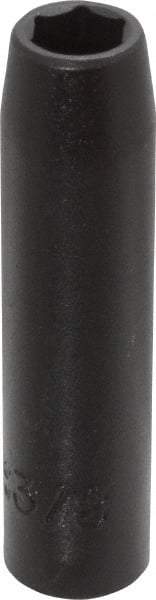 Proto - 3/8" Drive 3/8" Deep Impact Socket - 6 Points, 2-3/4" OAL - Exact Tool & Supply