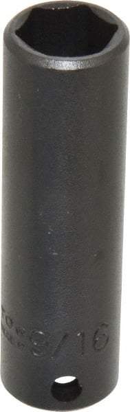 Proto - 3/8" Drive 9/16" Deep Impact Socket - 6 Points, 2-3/4" OAL - Exact Tool & Supply