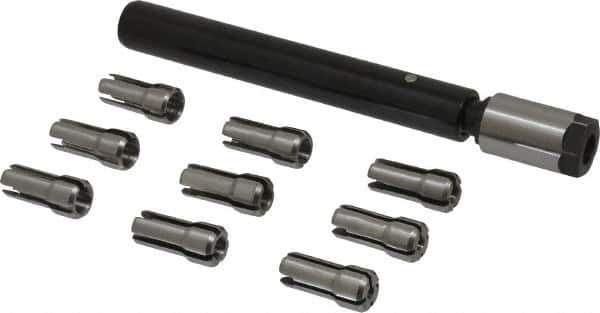 Erickson - 3/4 Inch Shank Diameter, Tension and Compression, Tapping Chuck Set - 0 to 1/2 Inch Collect Capacity, Straight Shank - Exact Tool & Supply