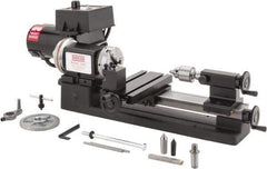 Sherline - 3-1/2" Swing, 8" Between Centers, 100/240 Volt, Single Phase Miniature Lathe - 1MT Taper, 1/2 hp, 70 to 2,800 RPM, 10mm Bore Diam, 260mm Deep x 203.2mm High x 584.2mm Long - Exact Tool & Supply