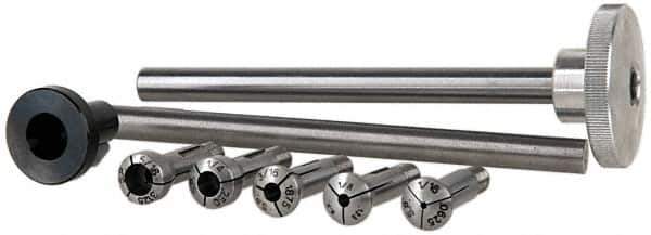 Sherline - 1/16, 1/8, 3/16, 1/4, 5/16 Collets, 8 Piece, Lathe Collet Kit - Includes 5 Collets, Collet Taper Adapter and Drawbar - Exact Tool & Supply