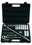 STANLEY® 1/2" Drive 26 Piece Fractional Socket Set – 6 & 12 Point - Exact Tool & Supply