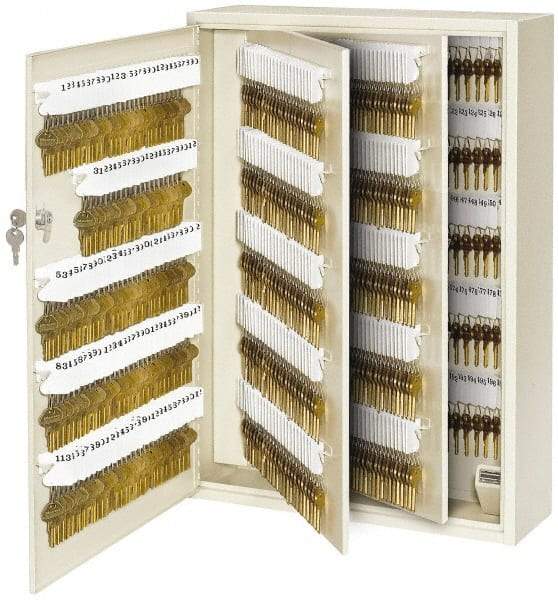 Master Lock - 730 Keys, Almond Key Storage Cabinet - 18" Wide x 7" Deep x 25-1/4" High - Exact Tool & Supply