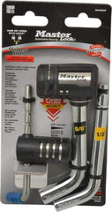 Master Lock - Keyed Different Bent Pin Receiver Padlock - Stainless Steel - Exact Tool & Supply